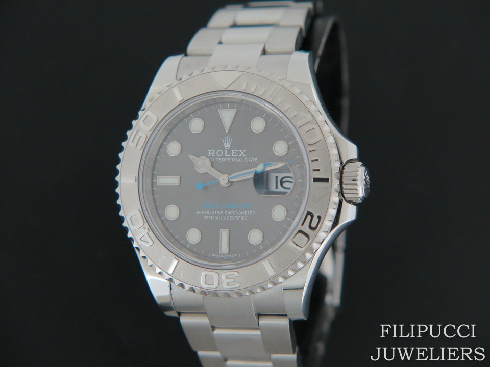 Rolex Yacht Master Dark Rhodium Dial Watches Filipucci Juweliers