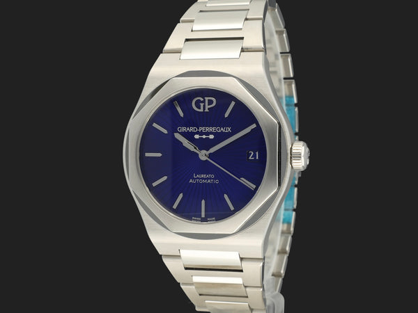 Girard-Perregaux Laureato 42MM Blue Dial Automatic Eternity Edition 81010-11-432-11A NEW
