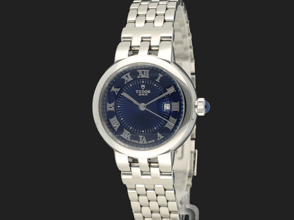 Tudor Clair de Rose Blue Roman Dial