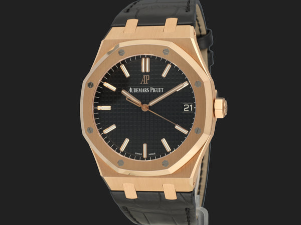 Audemars Piguet Royal Oak Selfwinding Pink Gold Black Dial 15500OR.OO.D002CR.01