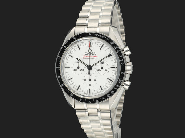Omega Speedmaster Professional Moonwatch White Dial NEW