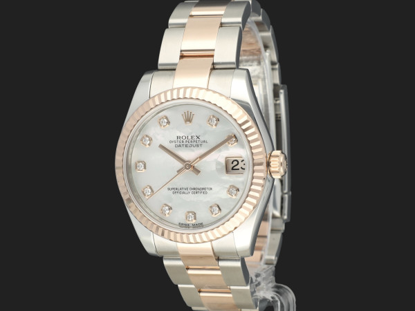 Rolex - Datejust 31 Everosegold/Steel MOP Diamond Dial 178271