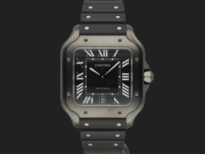 Cartier Santos Large Date ADLC Black Dial WSSA0039