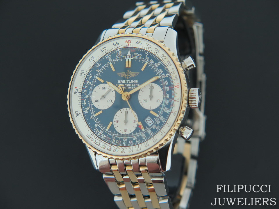 Breitling navitimer gold and cheap steel