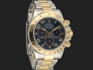 Rolex Daytona Gold/Steel Blue Racing Dial 116523