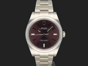 Rolex Oyster Perpetual 39 Red Grape Dial 114300