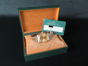 Rolex Datejust Gold/Steel Champagne Diamond Dial 16233