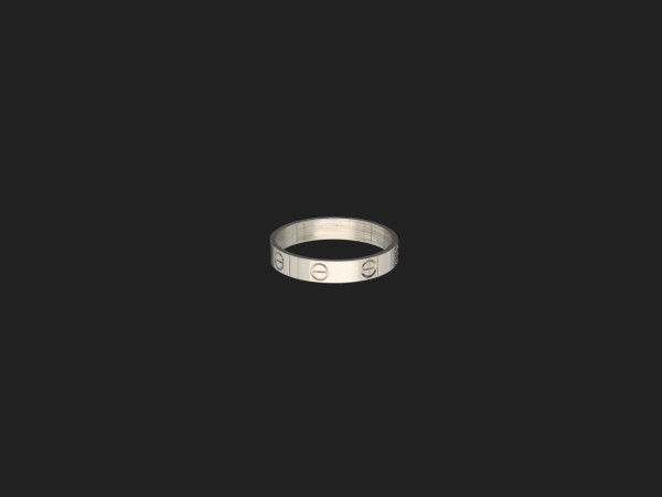 Cartier - Love Ring White Gold Size 57