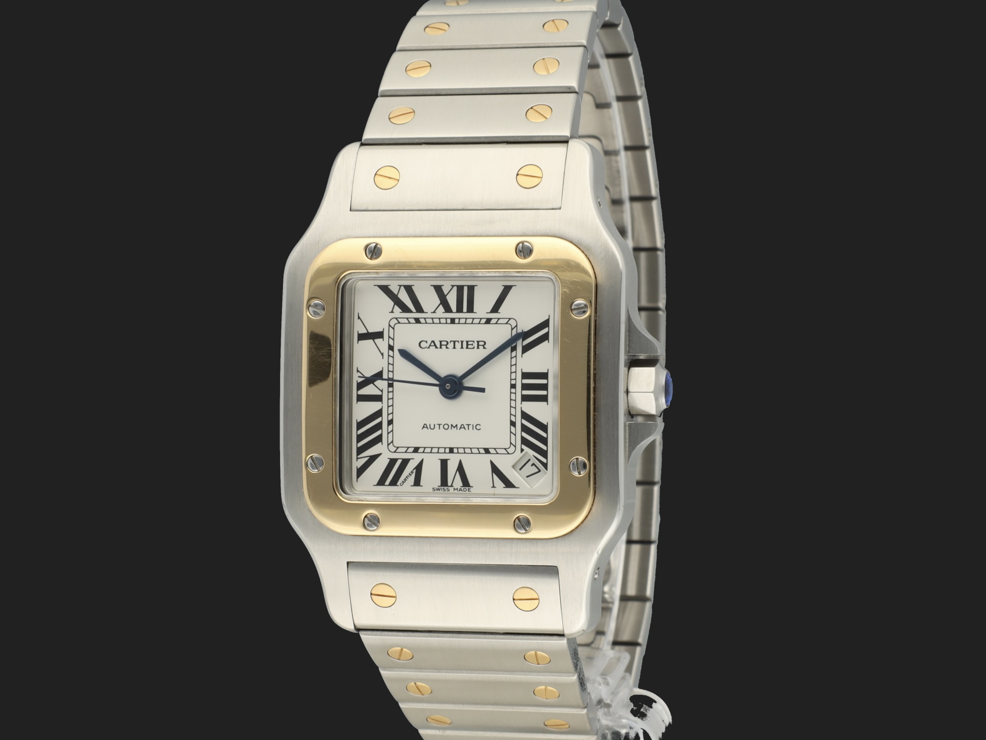 Cartier Santos Galbee XL Gold Steel W20099C4 2823 Watches Filipucci Juweliers