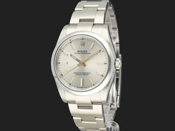 Rolex - Oyster Perpetual 34 Silver Dial 124200 