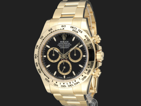 Rolex - Daytona Yellow Gold Black Dial 126508 NEW