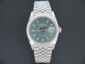 Rolex Datejust Mint Green Dial 126200 NEW