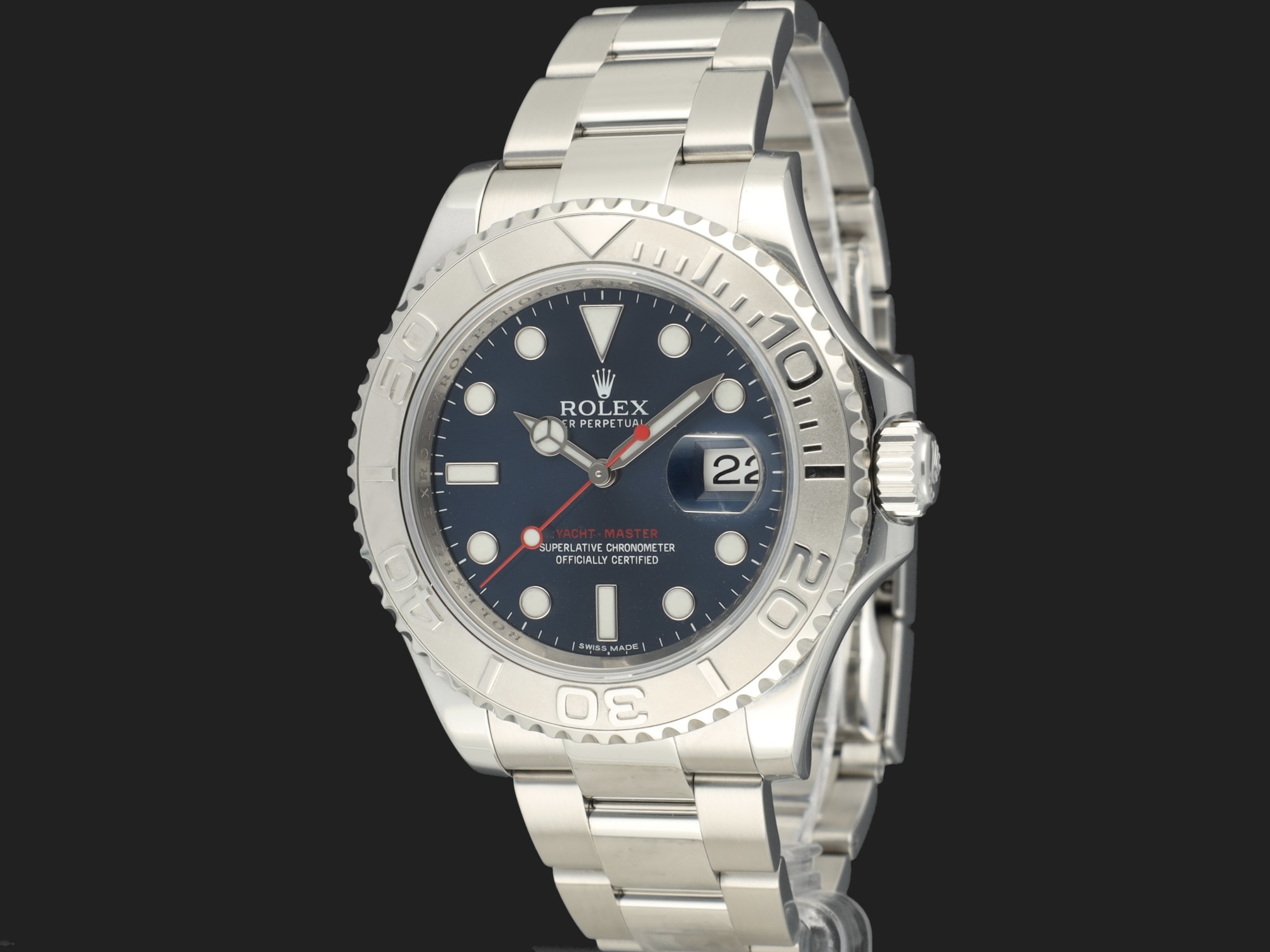 Rolex Yacht Master Blue Dial 116622 Uhren Filipucci Juwelers