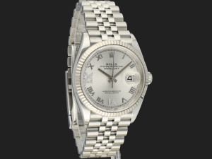 Rolex Datejust 36 Silver Diamond Dial 126234