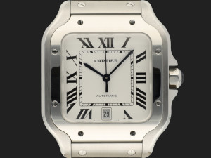 Cartier Santos Large Date Steel Roman Dial WSSA0009 / 4072