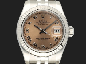 Rolex Lady-Datejust Pink Roman Dial 179174