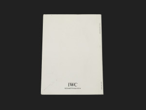 IWC Pilot's Watches Chronograph Instructions Booklet