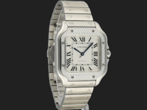 Cartier Santos Medium Diamond Bezel W4SA0005