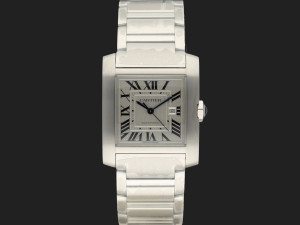 Cartier Tank Française GM Automatic Steel WSTA0067 NEW