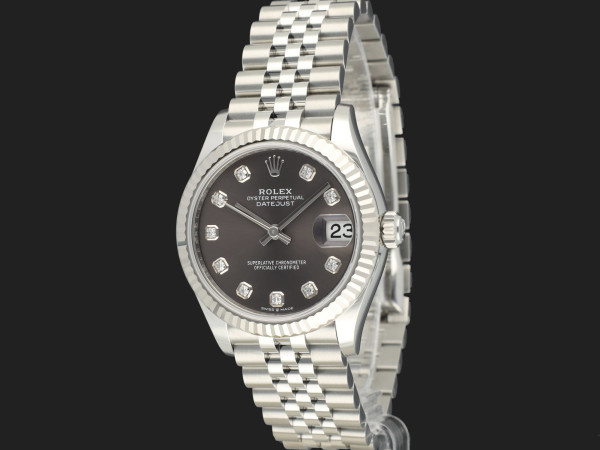 Rolex - Datejust 31 Dark Grey Diamond Dial 278274 NEW 