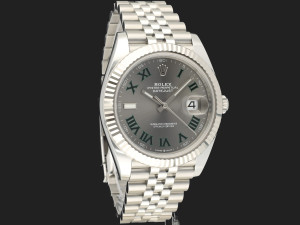 Rolex Datejust 41 Slate Roman Dial 126334 NEW