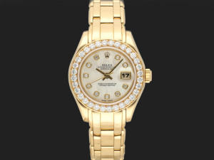 Rolex Lady-Datejust Pearlmaster 29 Yellow Gold MOP Diamond Dial 69298