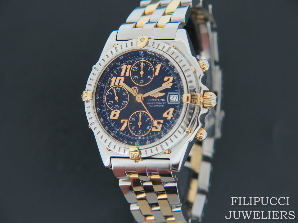 Breitling chronomat shop gold steel