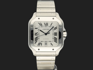 Cartier Santos Large Date Steel Roman Dial WSSA0009 / 4072