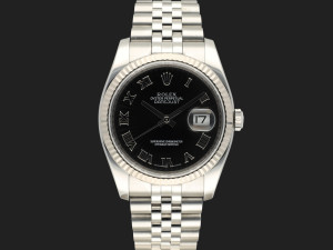 Rolex Datejust 36 Sunburst Black Roman Dial 116234