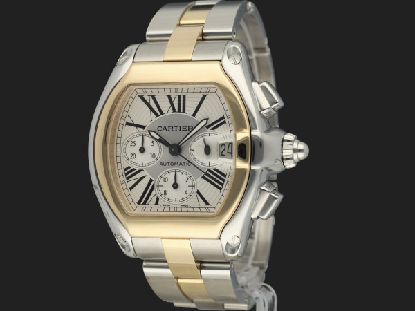 Cartier - Roadster XL Automatic Chrono Gold/Steel W62027Z1 / 2618