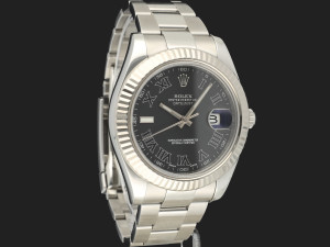 Rolex Datejust II Grey Roman Dial 116334