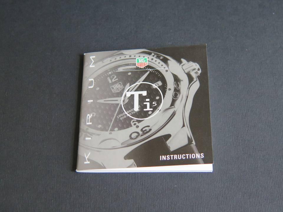 Tag Heuer Instructions Kirium Ti5 Booklet Parts Filipucci