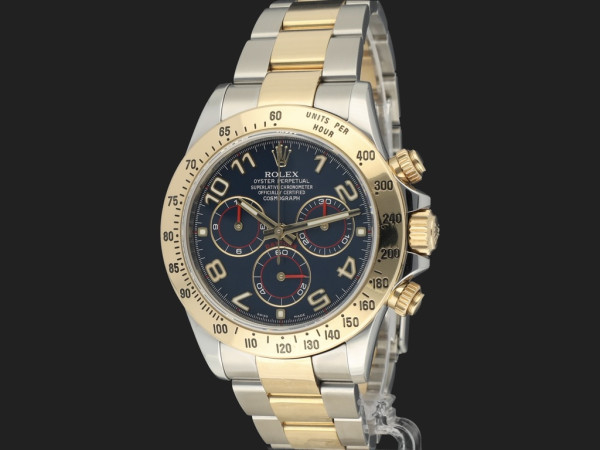 Rolex - Daytona Gold/Steel Blue Racing Dial 116523