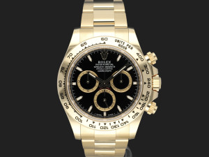 Rolex Daytona Yellow Gold Black Dial 126508 NEW