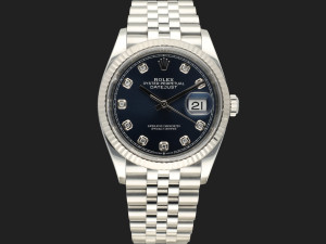 Rolex Datejust Blue Diamond Dial 126234