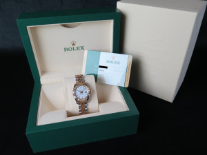 Rolex Lady-Datejust 26 Gold/Steel White Dial 179173