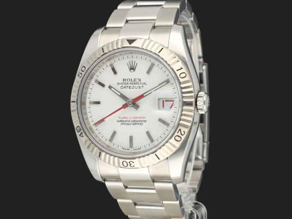 Rolex - Datejust Turn-O-Graph White Dial 116264