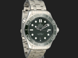 Omega Seamaster Diver 300M Co-Axial Master Chronometer Green Dial 210.30.42.20.10.001 NEW