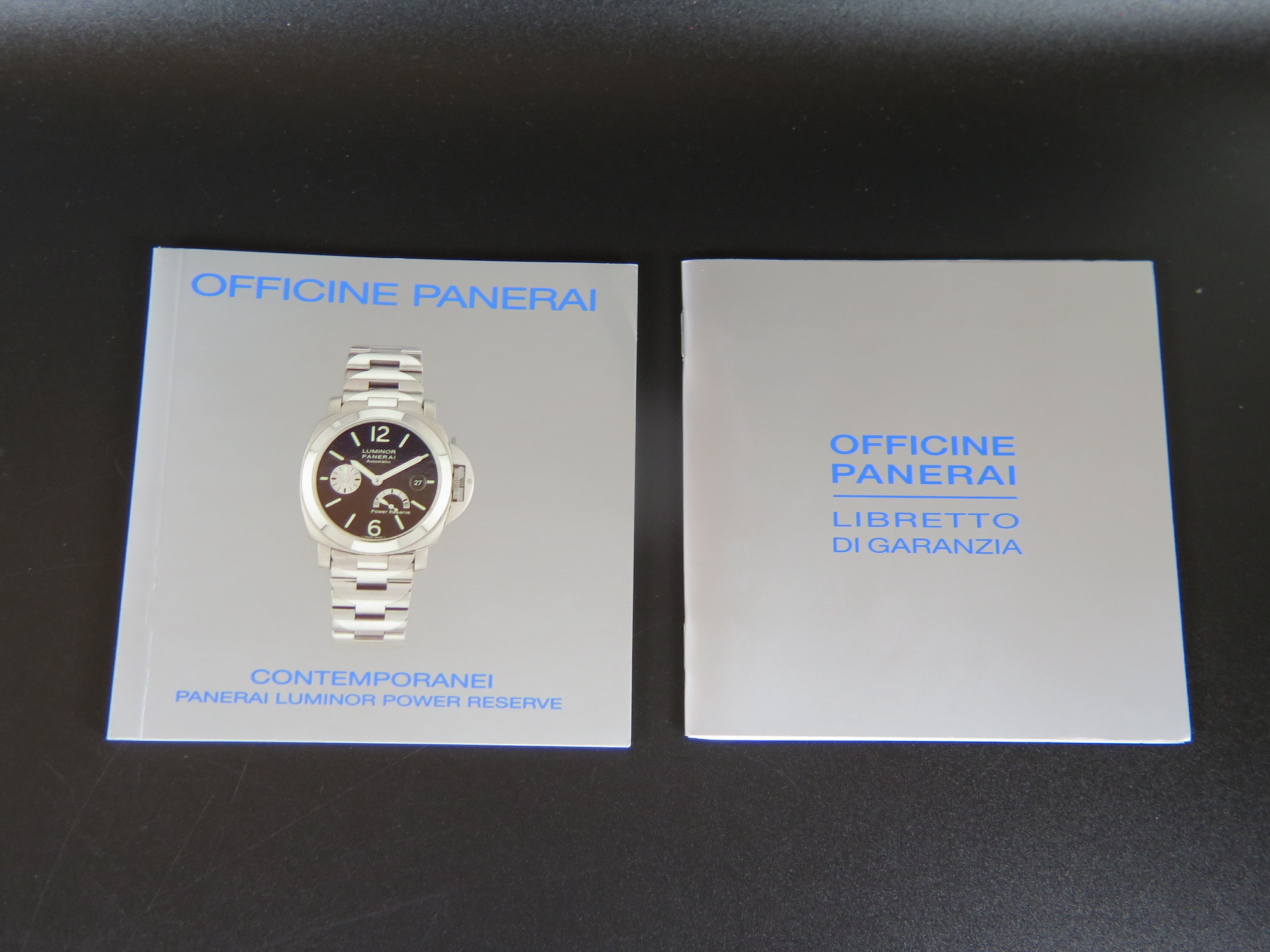 Panerai Luminor Power Reserve booklet set Parts Filipucci