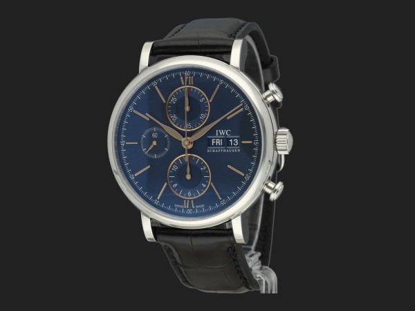 IWC - Portofino Chronograph Blue Dial IW391036 NEW