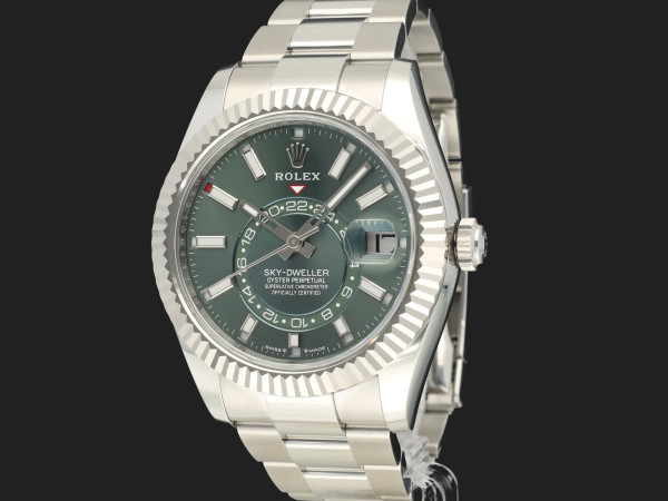 Rolex - Sky-Dweller Mint Green Dial 336934 NEW