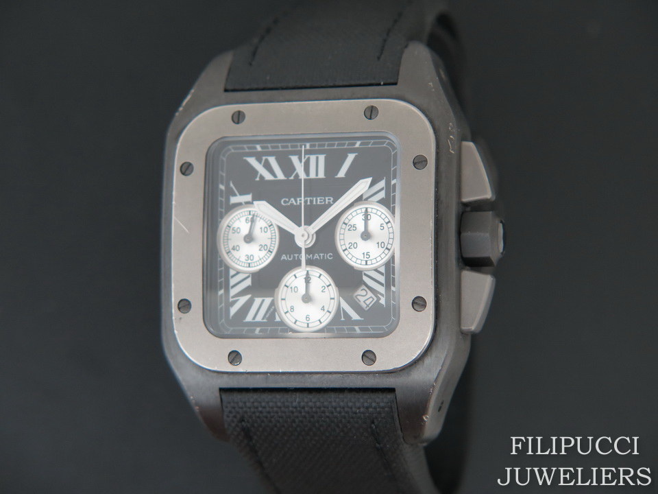 Cartier santos 100 titanium hotsell