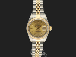 Rolex Lady-Datejust 26 Gold/Steel Champagne Dial 79173