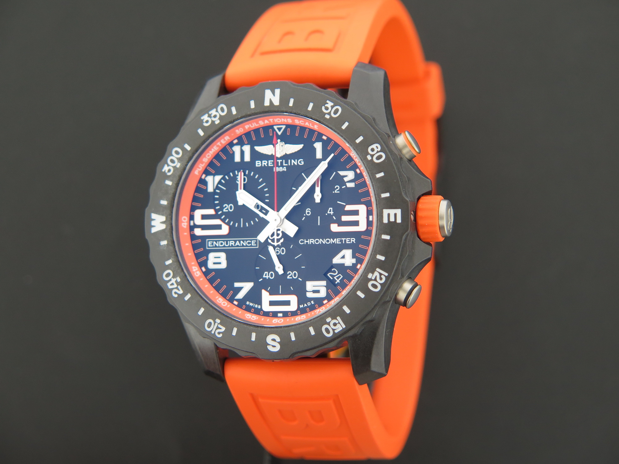 Breitling hot sale orange strap