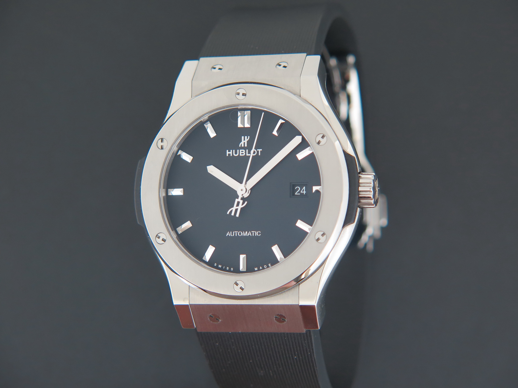 Hublot classic best sale fusion titanium black