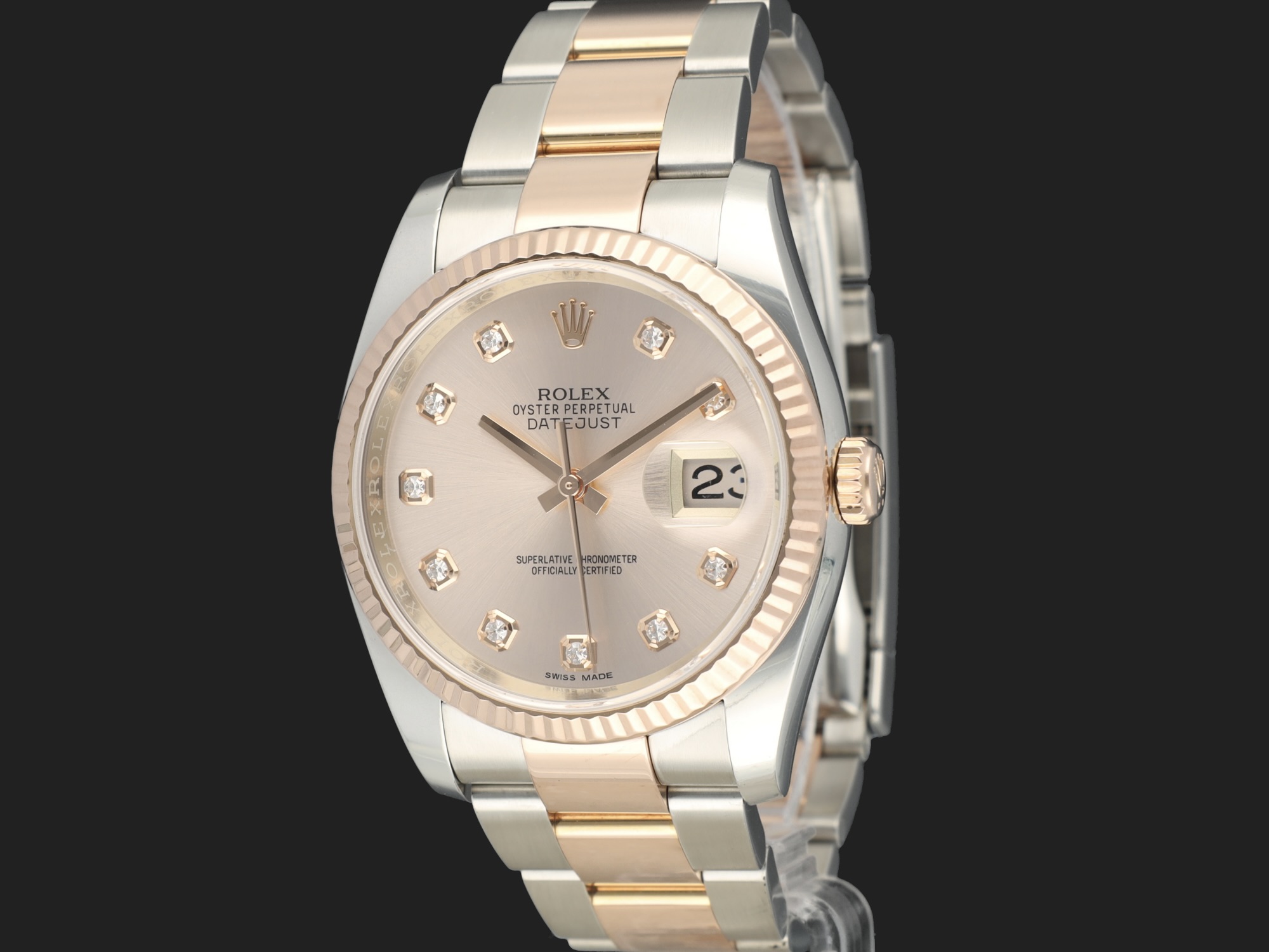 Rolex datejust goud staal sale