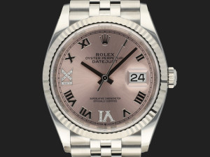 Rolex Datejust 36 Pink Diamond Dial 126234 NEW