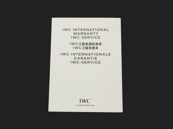 IWC - Warranty Booklet