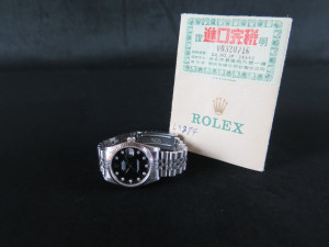 Rolex Datejust 31 Black Diamond Dial 68274