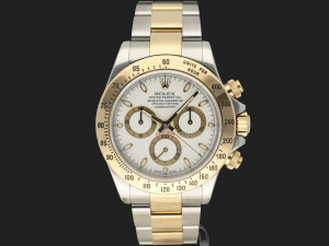 Rolex Daytona Gold/Steel White Dial 116523